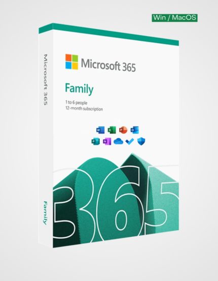 Microsoft Office 365 Family - 1 Year Microsoft Key