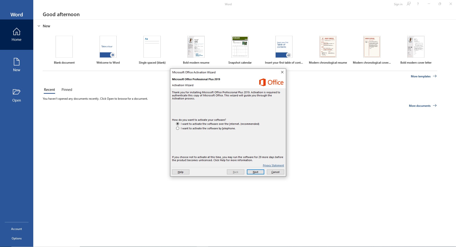 Microsoft Office Activation Wizard