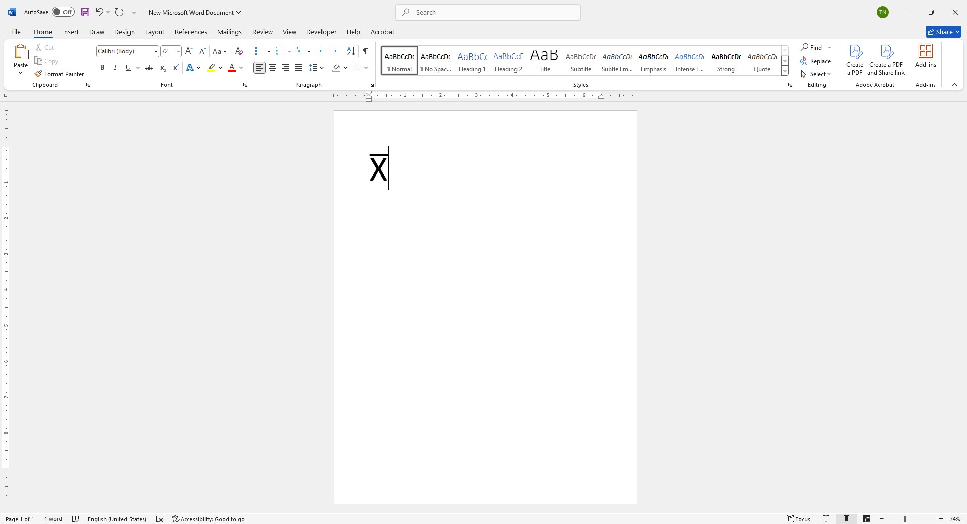 X Symbol Command How to Insert the X-Bar Symbol in Word β GGKEYS.COM