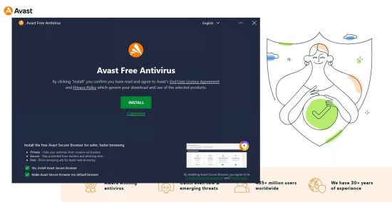 INSTALL AVAST - STEP 1